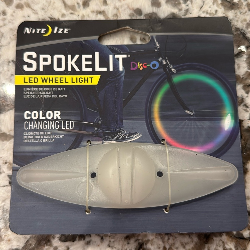 Nite Ize SpokeLit LED Wheel Light color changing light